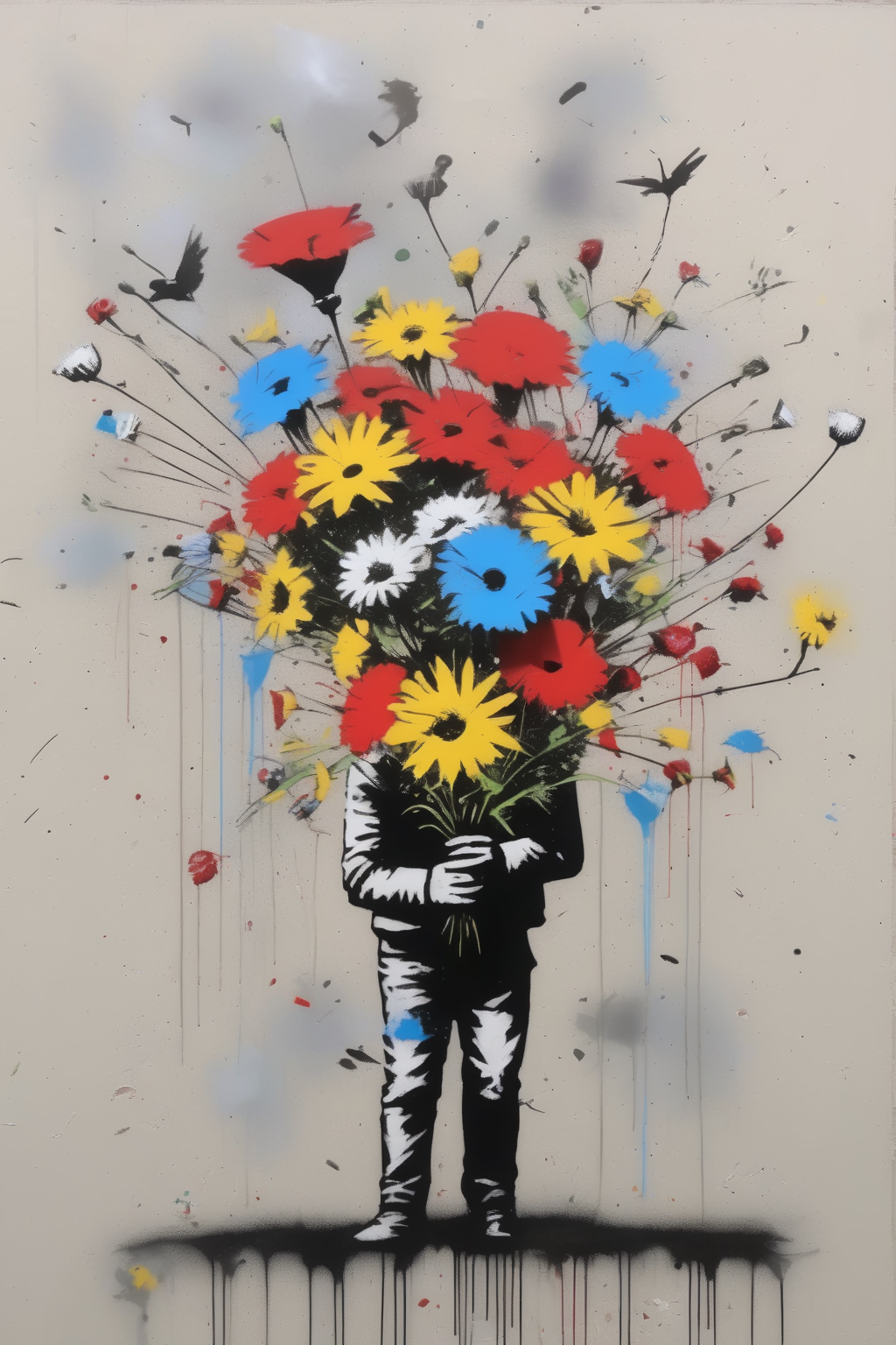 00208-3829055322-_lora_Martin Whatson Style_1_Martin Whatson Style - beatiful bansky style bouquet of flowers.png